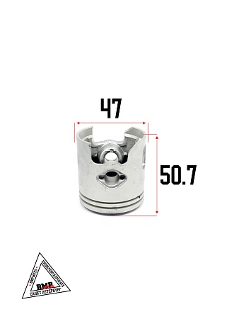 Цилиндро - поршневая группа 2T Yamaha BWS-70сс, 2JA, D47.00мм с ГОЛОВКОЙ(SEE) (04460)