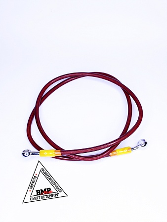 Шланг гидравлический тормозной (армированный) L=1300 d=10мм красный (11840)