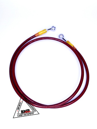 Шланг гидравлический тормозной (армированный) L=1200 d=10мм красный 