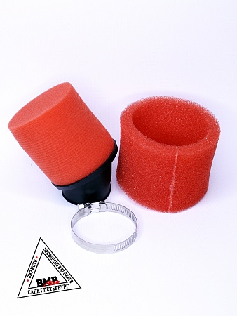 Фильтр возд. нулевик #2 (d=42mm) поролон красный