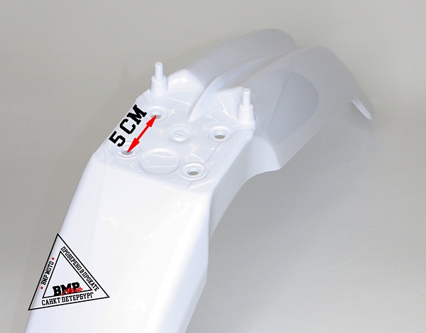 Крыло переднее кросс (21" колесо) белое