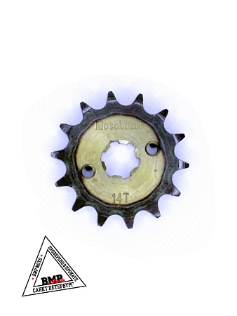 Звезда ведущая (428-14) 17мм сталь, закаленные зубья BMP-moto