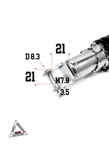 Амортизатор L=340 задний 157QMJ 150см3