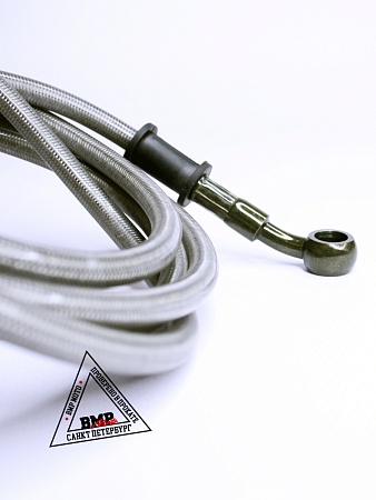 Шланг гидравлический тормозной (армированный) L=2000 d=10мм серый  BMP-moto