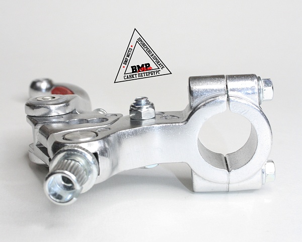 Рычаги тормоз + сцепления складные c силиконовыми накладками в сборе питбайк / мотоцикл / Красные