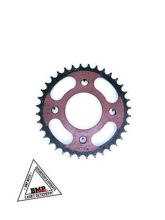 Венец, звезда ведомая (428-36) CG/CB 4х90х58 красная