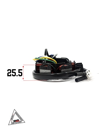 Статор генератора 161QMK 200см3 (AC 6 катушек) с реверсом