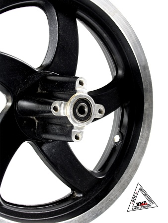 Диск 13′ *2,50 литой задний, черный 5 лучей (диск. торм. 3х68) (ось 12мм)