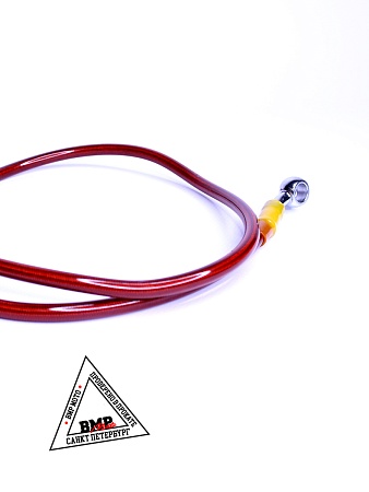 Шланг гидравлический тормозной (армированный) L= 900 d=10мм красный (11836)