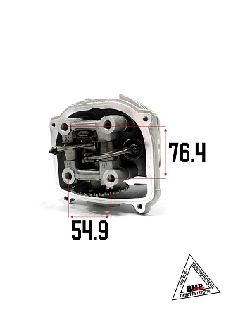 Головка цилиндра в сборе 4T 125cc 152QMI 52,40мм; GY6-125 (TMMP) (клапана, р/вал, коромысла, крышка)