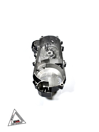 Крышка вариатора 4T GY6 50 (10 колесо, 139QMB, 8 болтов) Черная "TMMP"