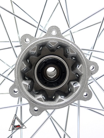 Обод передний 21" (1,60-R21 d=15mm) алюминий/красный XR250