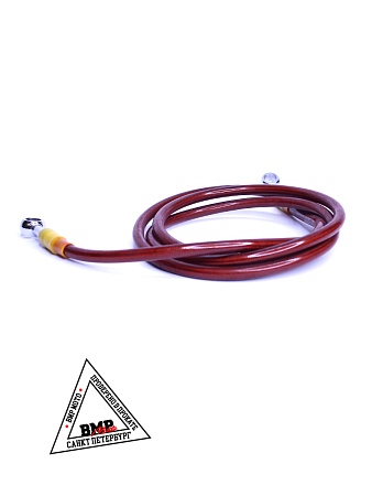 Шланг гидравлический тормозной (армированный) L=1500 d=10мм красный 