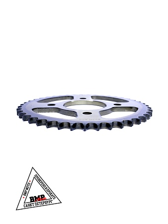 Венец, звезда ведомая (428H-43) сталь, закаленные зубья CG/CB 4х90х58 BMP-moto