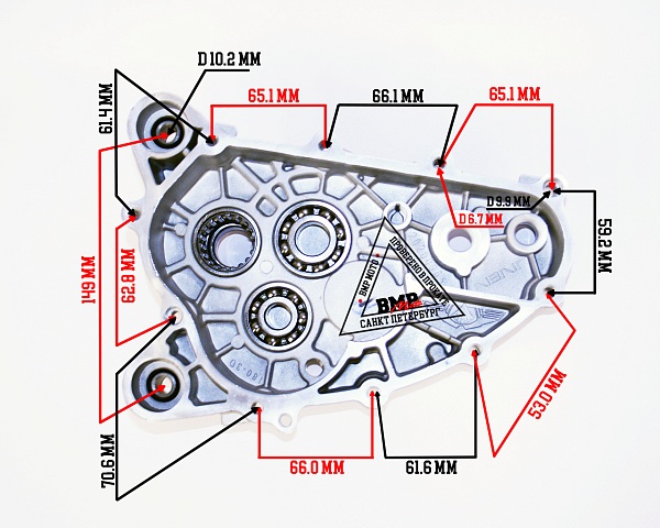 Крышка редуктора 163QMK с балансиром
