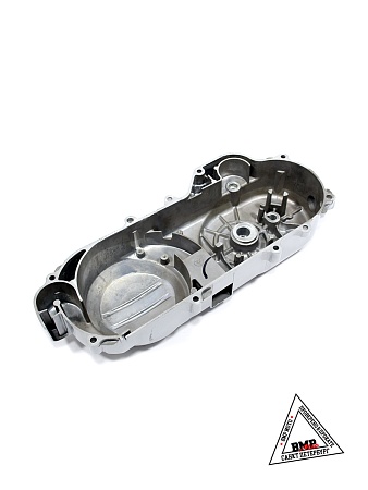 Крышка вариатора 4T GY6 50 (10 колесо, 139QMB, 8 болтов) серебро &quot;TMMP&quot; (K-6136)