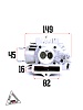 ГБЦ в сборе 152FMI d=52,4mm 125см3