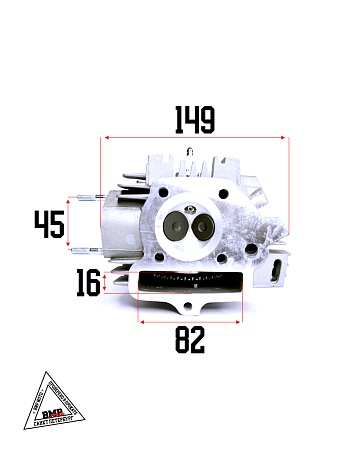 ГБЦ в сборе 152FMI d=52,4mm 125см3