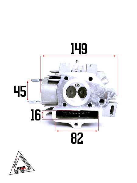 ГБЦ в сборе 152FMI d=52,4mm 125см3