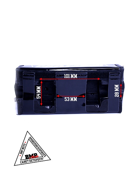 Защита руля прямоугольная #3 черная