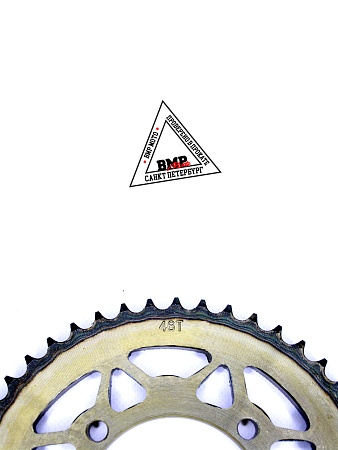 Венец, звезда ведомая (428H-46) сталь, закаленные зубья PIT BIKE 125-190 4х92х76 BMP-moto