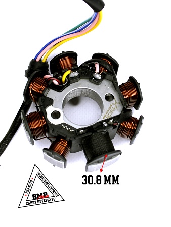 Статор генератора 165FMM 
(CG/CB) 250см3 ZS X-TECH