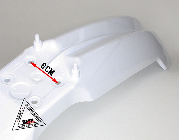 Крыло переднее кросс (21" колесо) белое