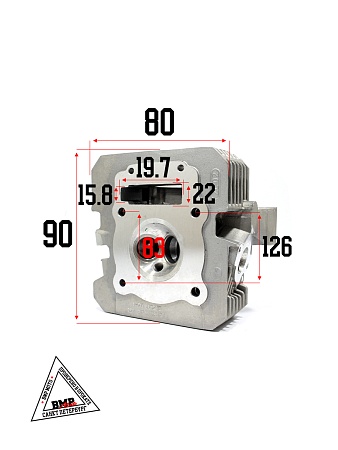 Головка блока цилиндра, ГБЦ BSE ZS172FMM (100104457-0002)