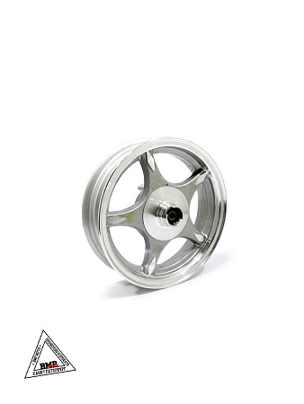 Диск 10' *2.50 передний литой серебр. 5 лучей (диск.тормоз 3х68) (ось 12мм) (00004300)