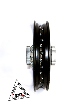 Обод задний 12" (1,85-R12 d=15mm) сталь/черный (4х99,5х76/4х92х76, диск/звезда)