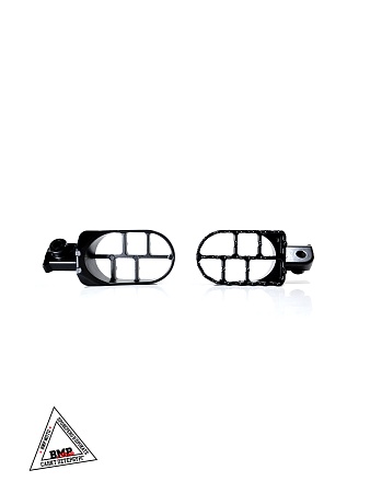 Подножки водителя для питбайка пара (черн/сер) BMP-moto