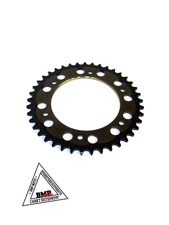 Венец, звезда ведомая (520-41) сталь, закаленные зубья Кросс 250-450 6х153х125 BMP-moto