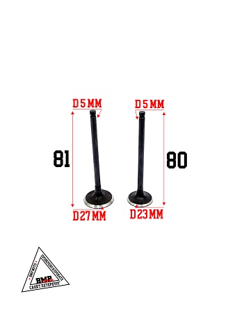 Клапаны впуск+выпуск+ремкомплект, ATV200 (161QMK) (163QML JNEN)