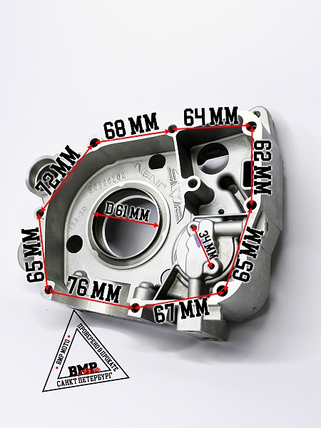 Картер правый 163QMK с балансиром