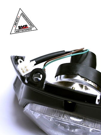 Фара в сборе B-018 кросс черная