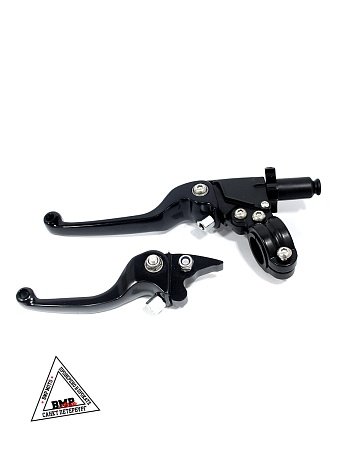 Рычаг сцепления+тормоза с кронштейном #1 CNC черный