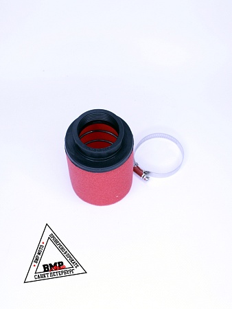 Фильтр возд. нулевик #5 (d=42mm) поролон черн./красный