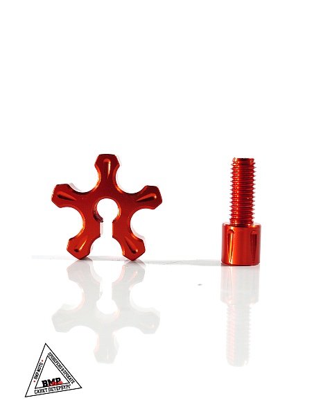 Натяжитель тросов CNC M8x1.25мм (Оранжевый) 