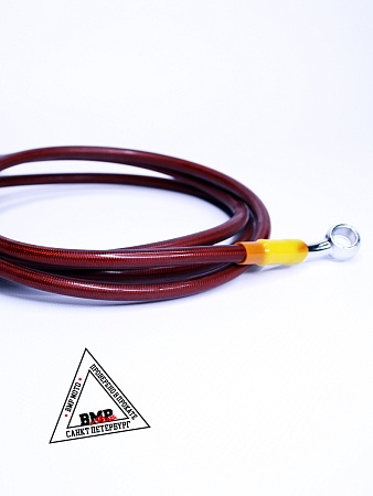 Шланг гидравлический тормозной (армированный) L=1700 d=10мм красный 