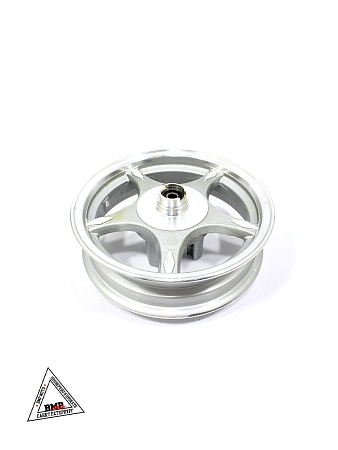 Диск 10' *2.50 передний литой серебр. 5 лучей (диск.тормоз 3х68) (ось 12мм) (00004300)