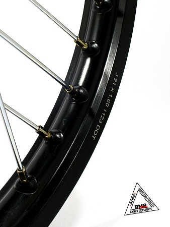 Диск колёсный передний 21" 1,6x21 [450-2F] 15мм 8K алюминий черный 