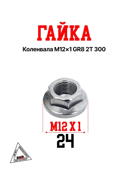 Гайка коленвала M12x1 GR8 2T 300
