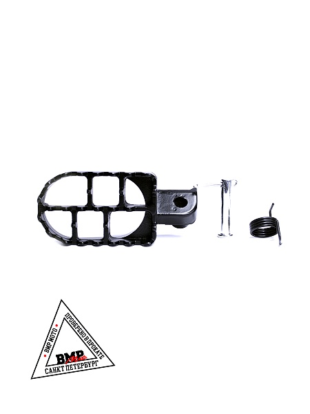 Подножки водителя для питбайка пара (черн/сер)