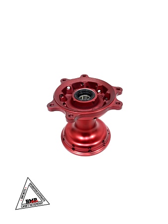 Ступица передняя CNC (R21&quot;
 d=15mm) красная X-TECH