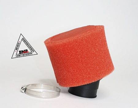 Фильтр возд. нулевик #2 (d=38mm) поролон красный
