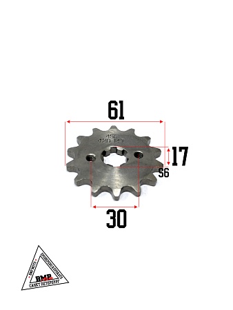 Звезды трансмиссии (комплект) Delta 420-14T + 420-42T (+цепь 112L) "YF" (C-1424)