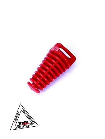 Пробка глушителя резиновая красная