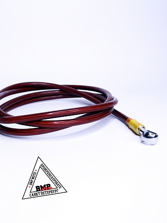 Шланг гидравлический тормозной (армированный) L=2000 d=10мм красный 