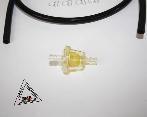 Кран топливный с фильтром, шлангом, хомутами