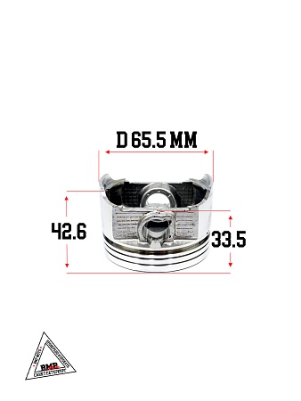 ЦПГ (поршневая) 165FMM (CB250D-G) (65,5*62,2) (87,3/84,4/81,5/15) 250см3 ZS (WW0359)